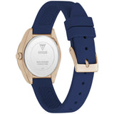 Guess Mini Luna Blue Rose Gold Tone Blue Silicone Strap Ladies Watch GW1000L4