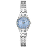 Guess Pixie Blue Dial Silver Tone strap Watch with Swarovski ReCreated™ crystals GW1010L1