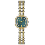 Guess Hazel Two Tone Teal Dial Stainless Steel Ladies Watch GW1018L6 - Watch it! Pte Ltd
