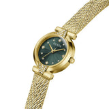 Guess Louisa Gold Tone Mesh Bracelet Strap Ladies Watch GW1086L2