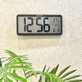 Rhythm Large Digital Wall Clock LCW017BR02 - Watch it! Pte Ltd