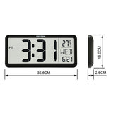 Rhythm Large Digital Wall Clock LCW017BR02 - Watch it! Pte Ltd