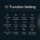 LED Digital Micro USB powered Alarm Clock With Volume Control & Night Light