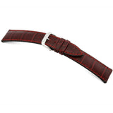 RIOS LOUISIANA Embossed Alligator Grain Leather Watch Straps