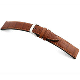 RIOS LOUISIANA Embossed Alligator Grain Leather Watch Straps