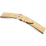 RIOS LOUISIANA Embossed Alligator Grain Leather Watch Straps