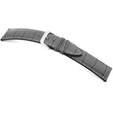 RIOS LOUISIANA Embossed Alligator Grain Leather Watch Straps