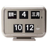 Twemco QD-35 Flip Clock Grey (Chinese Character) - Watch it! Pte Ltd