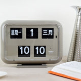 Twemco QD-35 Flip Clock Grey (Chinese Character) - Watch it! Pte Ltd
