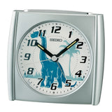 Seiko Bedside Alarm Clock with Dinosaur Print Designs QHE212 - Watch it! Pte Ltd
