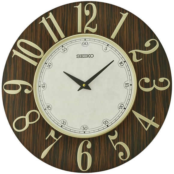 Seiko Big Decorative Wooden Wall Clock QXA800Z