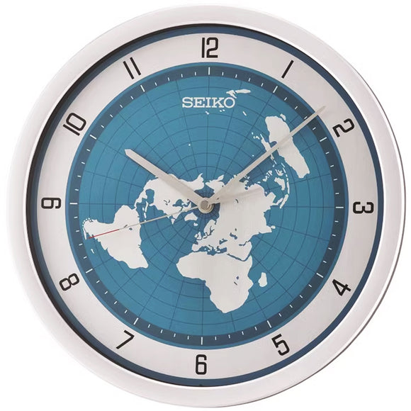 Seiko World Map Design Decorative Wall Clock QXA814S - Watch it! Pte Ltd