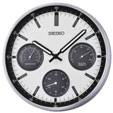 Seiko Thermometer Hygrometer Wall Clock QXA823