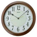Seiko Brown Luminous Wall Clock QXA824B