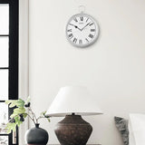 Seiko Aluminium Case Pocket Watch Design Wall Clock QXA850S