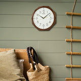 Seiko Diamond Cut Octagon Shape Wooden Wall Clock QXA863B - Watch it! Pte Ltd