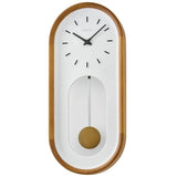 Seiko Modern Wooden Pendulum Wall Clock with Raised Numerals QXC247B - Watch it! Pte Ltd