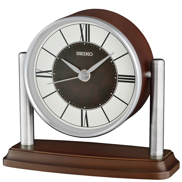 SEIKO 木製クォーツ置時計 Seiko Urban Desk Wooden Mantel Clock QXG159B – Watch it! Pte Ltd