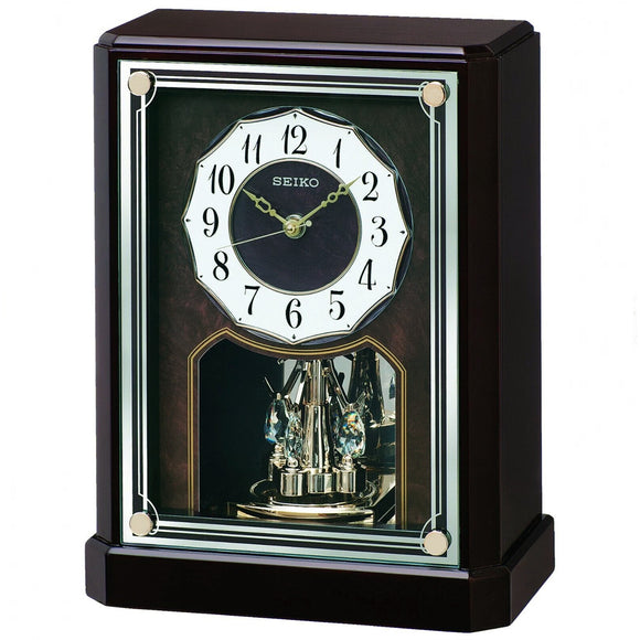 Seiko Wooden Decorative Mantel Clock QXN233B
