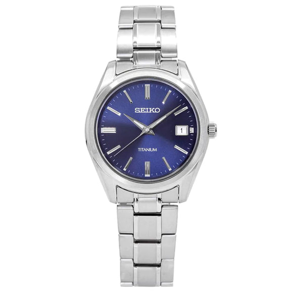 Seiko Mens Titanium Quartz Watch SUR373P1 - Watch it! Pte Ltd
