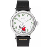 Timex Standard x Peanuts Snoopy Valentines 40mm Leather Strap Watch TW2U72200
