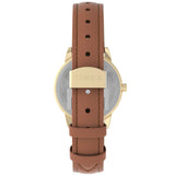 Timex EASY READER Leather Strap Ladies Watch with Deployment Clasp TW2V69200