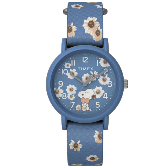 Timex Weekender x Peanuts Floral 34mm Fabric Strap Watch TW2W33500