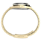 Timex Q Reissue Enigma Gold Plated Steel Bracelet Watch TW2Y34400