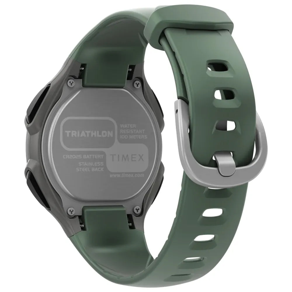 Timex Ironman Triathlon Classic 30 Digital Green Silicone Strap