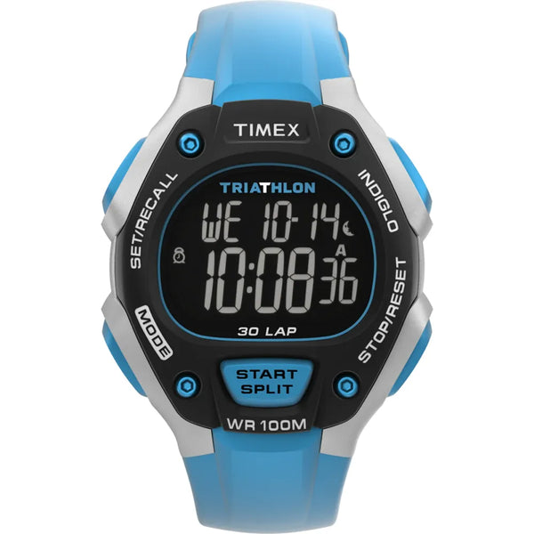 TIMEX  IRONMAN  TRIATHLON デジタル A423 Timex Ironman Triathlon Classic Digital Blue Silicone Strap Watch