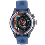 The Electricianz - THE CARBON Z WITH BLUE RUBBER STRAP