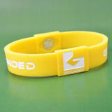 Grounded Energetic Wristband - Yellow / White - Watch it! Pte Ltd