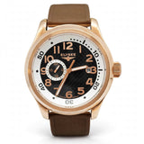 Elysee Automatic Black Leather/Brown Silicone Men Watch 28421