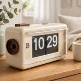 Twemco AL-30 Alarm Flip Clock Beige
