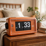 Twemco AL-30 Alarm Flip Clock Orange