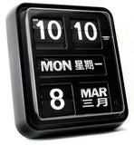 Twemco BQ-170 Flip Clock (Black) (Chinese Character) 12 Hour or 24 Hour - Watch it! Pte Ltd