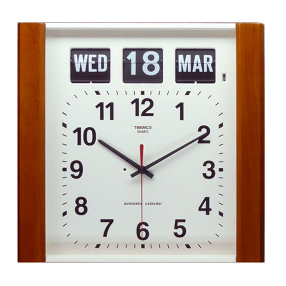 Twemco BQ-15 Brown Flip Clock - Watch it! Pte Ltd