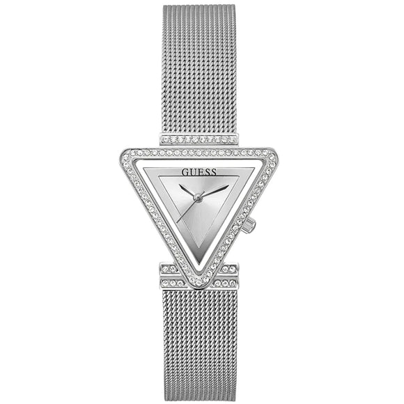 Guess Fame Silver Tone Mesh Bracelet Strap Ladies Watch GW0508L1 - Watch it! Pte Ltd