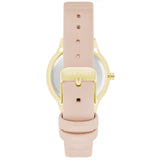 Nine West Blush Pink Textured Leather Strap Ladies Watch NW-2730GPBH - Watch it! Pte Ltd