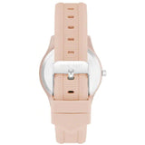 Nine West Pink Textured Rubber Strap Ladies Watch NW-2737SVLP - Watch it! Pte Ltd