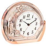 Seiko Rose Gold Decorative Analogue Pendulum Clock QXN232P - Watch it! Pte Ltd