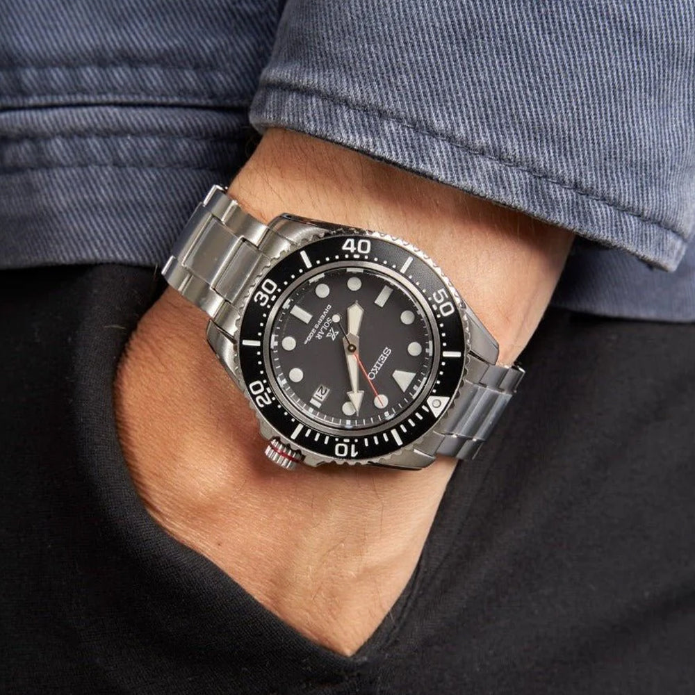 Seiko Prospex Diver's 200m Solar Mens Watch SNE589P1 – Watch it