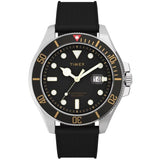 Timex Harborside Coast Black Silicone Strap Watch TW2V27200 - Watch it! Pte Ltd