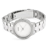 Guess Chelsea Silver Dial Stainless Steel Strap Ladies Watch W1209L1 - Watch it! Pte Ltd