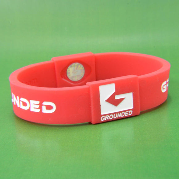 Grounded Energetic Wristband (Red/White) - Watch it! Pte Ltd