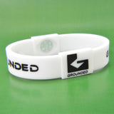 Grounded Energetic Wristband (White/Black) - Watch it! Pte Ltd
