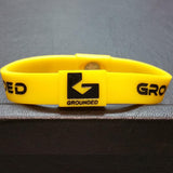 Grounded Energetic Wristband (Yellow/Black) - Watch it! Pte Ltd