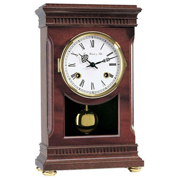 Hermle Walnut Finish Bell Strike Mantel Clock 22897-070131- Made In Germany - Watch it! Pte Ltd