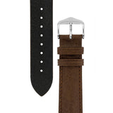 Hirsch CAMELGRAIN No Allergy Leather Watch Strap (Silver Buckle) - Watch it! Pte Ltd