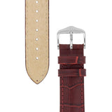 Hirsch DUKE Alligator Embossed Leather Watch Strap (Gold Buckle) - Watch it! Pte Ltd